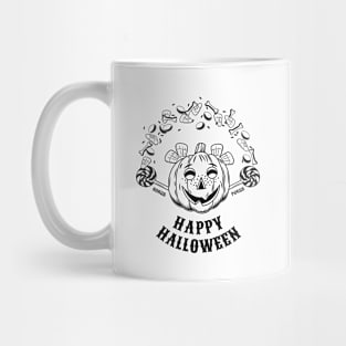 Happy Halloween label Mug